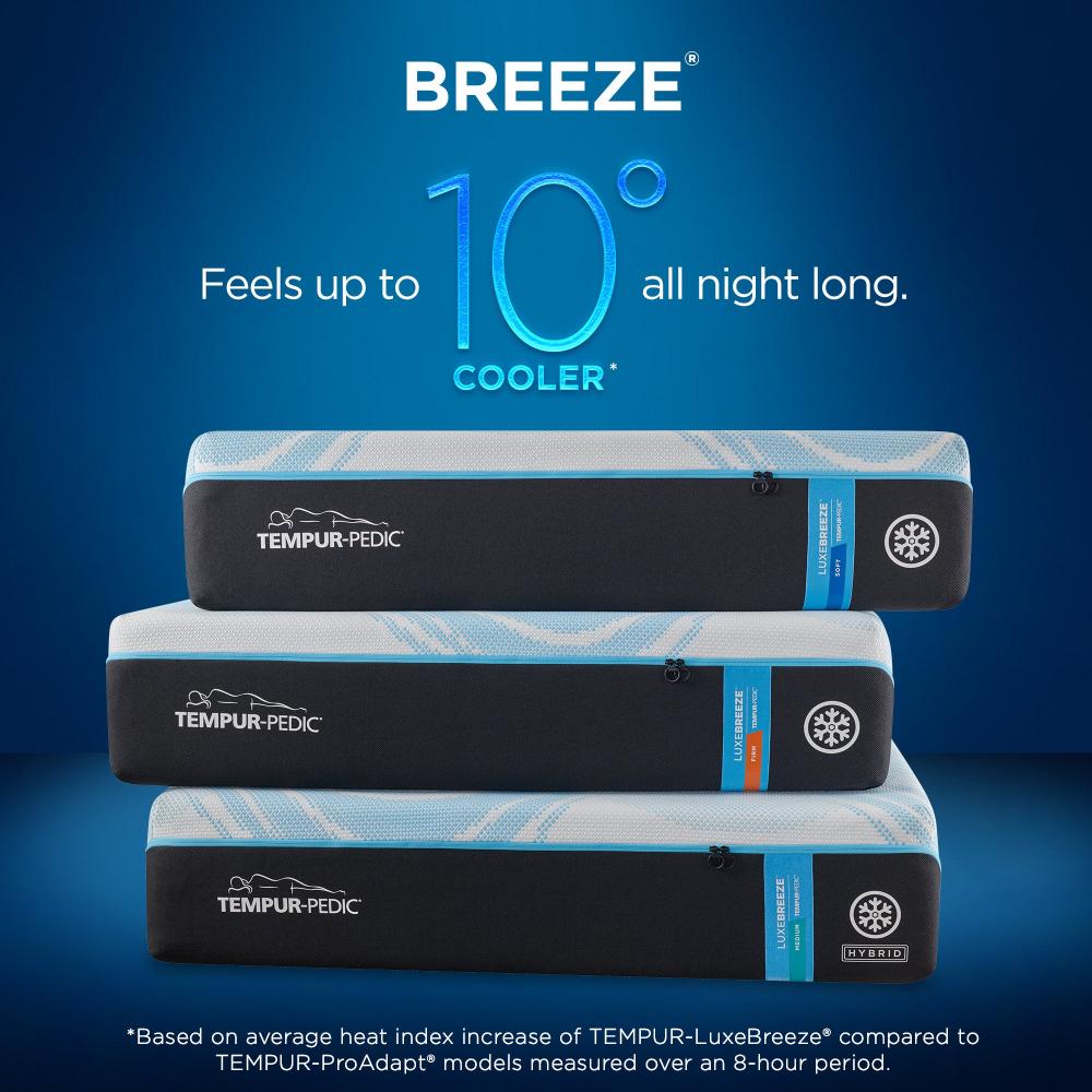 TemperLuxe Breeze Firm Mattress, Cooling Icon