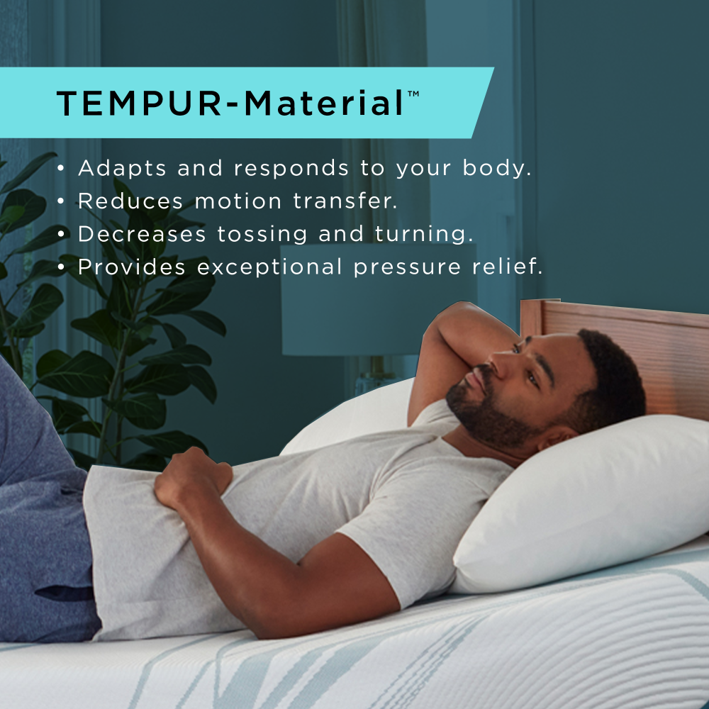 Tempur-Adapt Medium Hybrid Mattress, Motion Transfer Reduction graphic