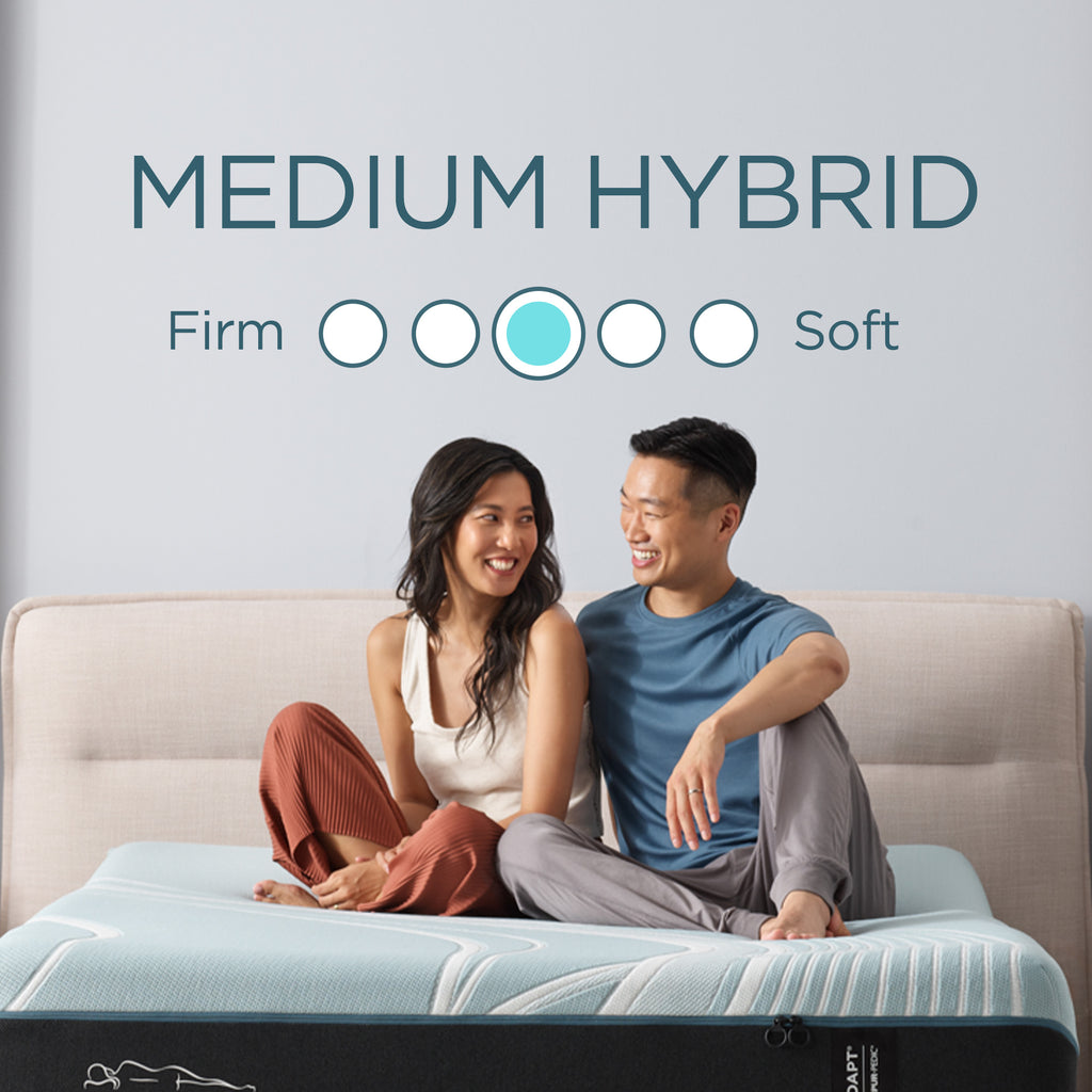 Tempur-LuxeAdapt Hybrid Mattress, Firmness Feeling - Medium