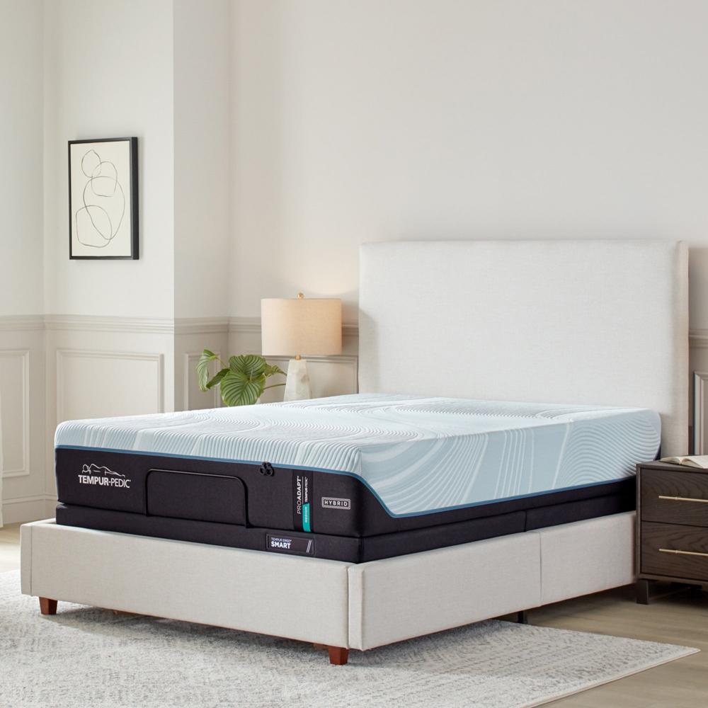 Tempur ProAdapt Medium Hybrid Mattress, room view, angle view