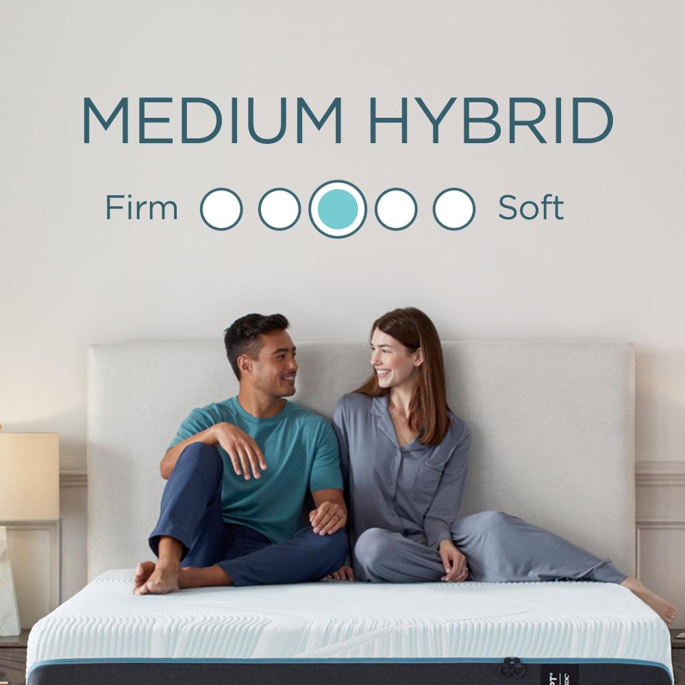 Tempur ProAdapt Medium Hybrid Mattress, firmness scale