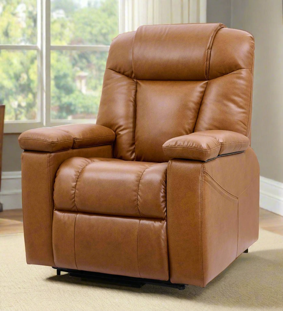 Rhodes Lift Chair Recliner, angled, Sparrow color