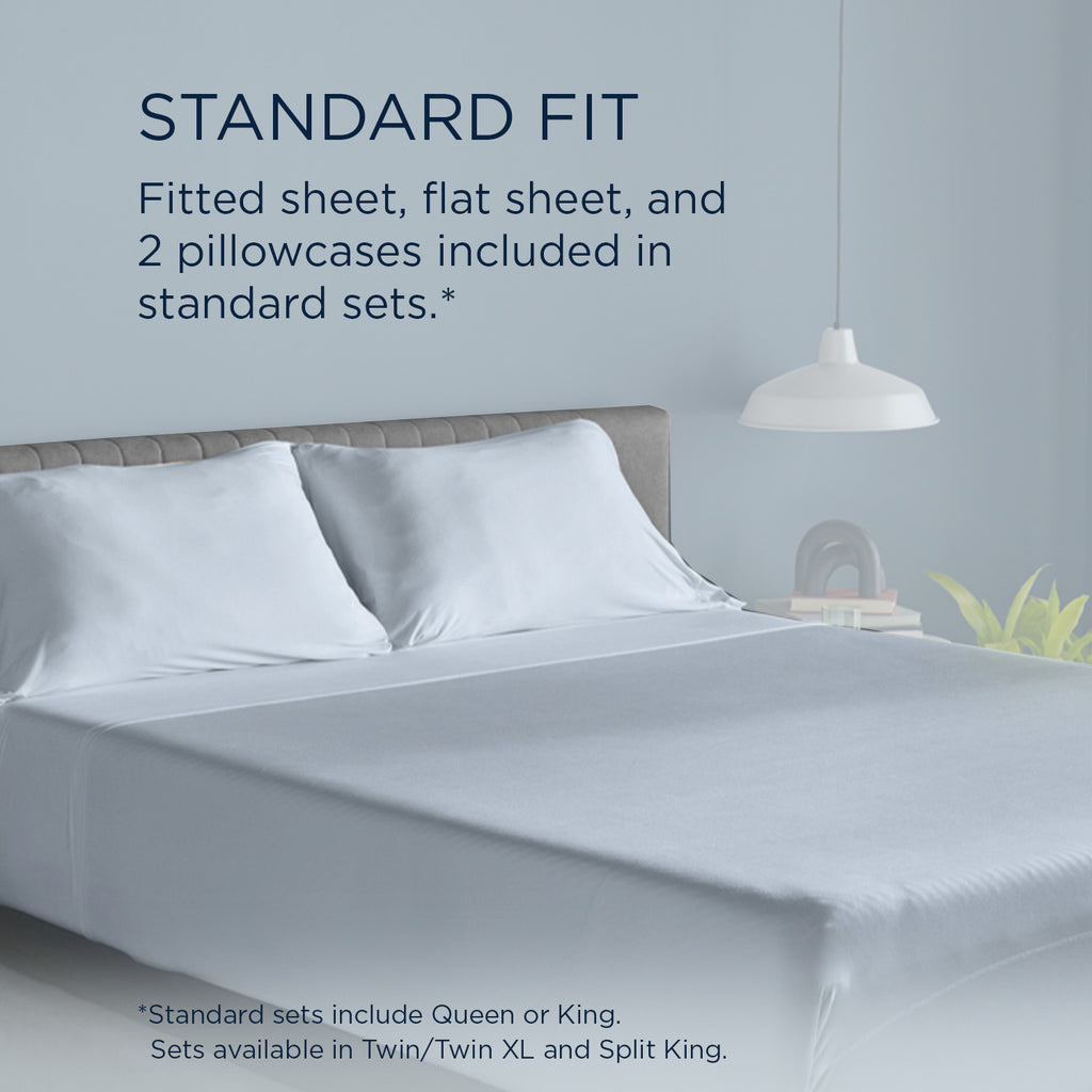 Tempur-Breeze°® Cooling Sheet Set, standard fit with two pillowcases included